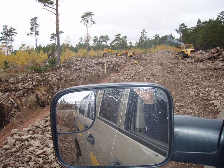 solbergsvagen vagkroppen byggd. under solbergsvägen.JPG - Vägkroppen byggd.